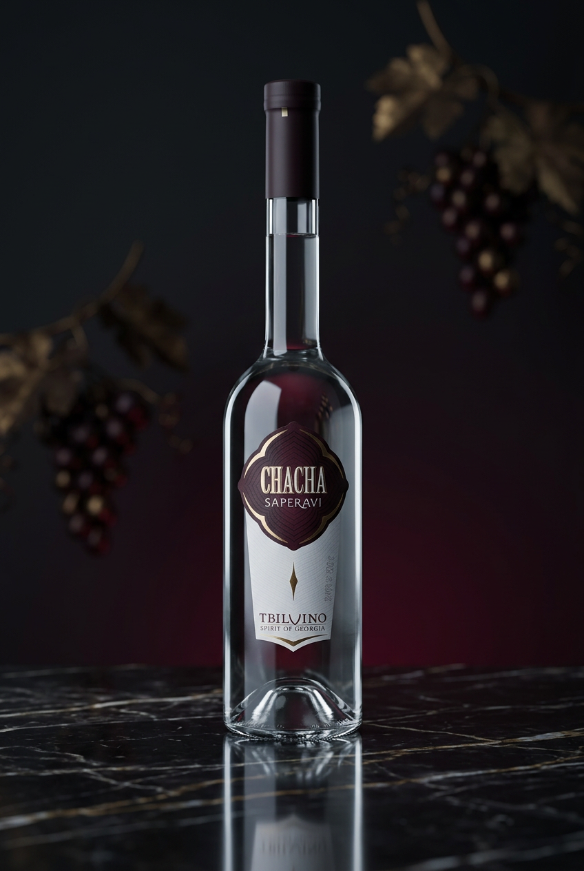 Tbilvino Chacha Saperavi Georgian Vodka 500ml– TAMADA