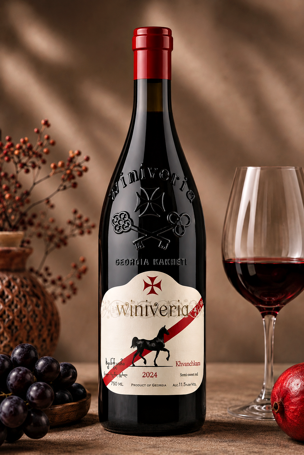 Winiveria Khvanchkara 2024 | Georgian Semi-Sweet Red Wine
