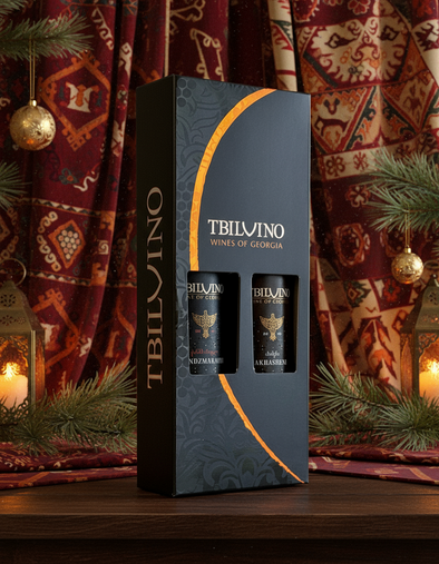 Tbilvino Duo Christmas Gift Set (Semi-Sweet)