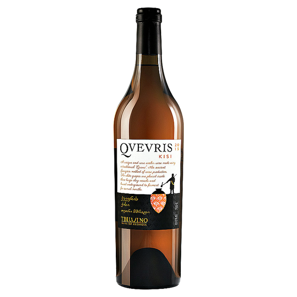 Traditional Georgian Qvevris wine bottle - Georgian natural wine - TAMADA's authentic Qvevris wine