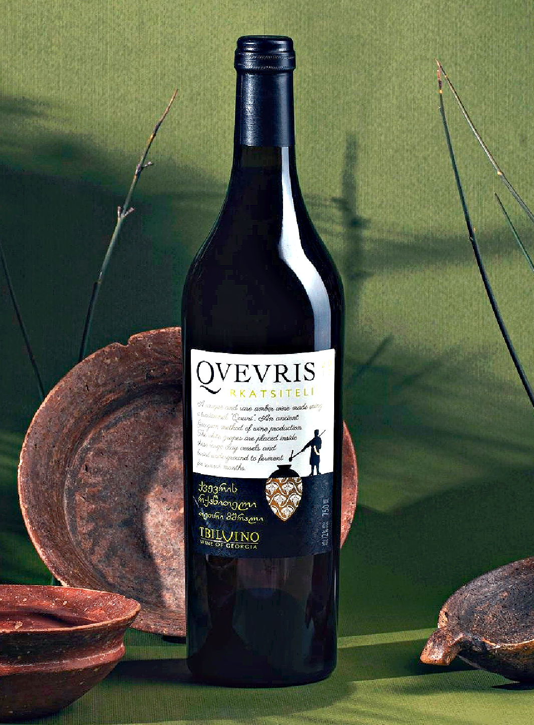Qveri Qvevri Rkatsiteli Georgian Wine | Dry Amber Wine | Traditional Qvevri ...