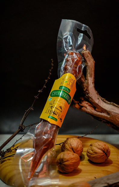 Red Qalaquri Churchkhela 130 grams (Special Christmas delivery from Tbilisi) - TAMADA